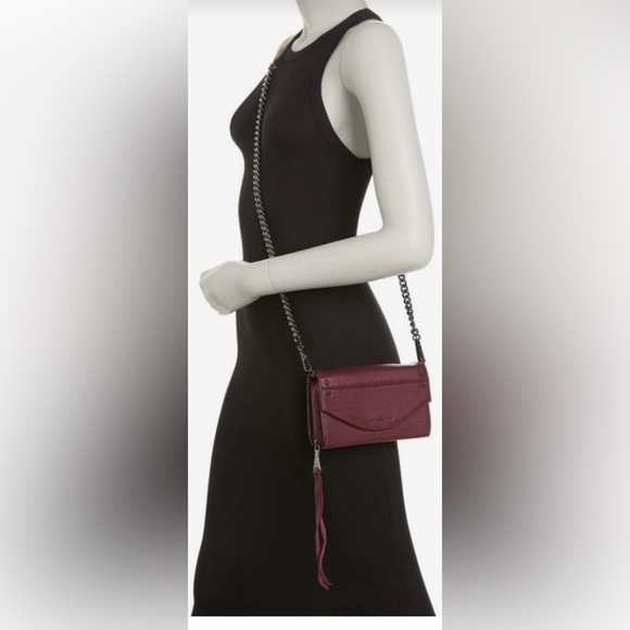 Aimee Kestenberg Convertible Cross-Body Bag _ Burgundy/Gunmetal - Picture 3 of 11